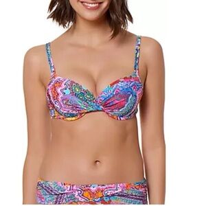 Bleu Rod Beattie Here Comes the Sun Twist Front Bikini Swim Top